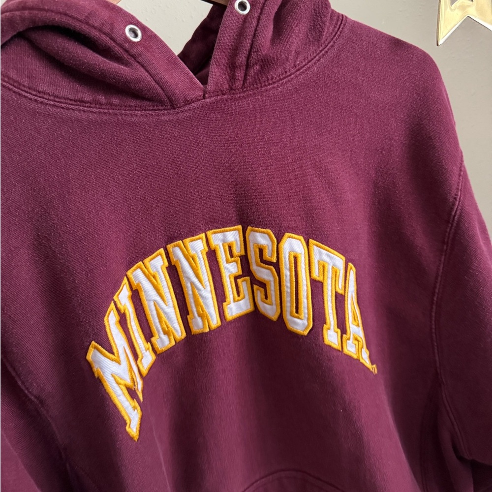 Vintage University of Minnesota Hoodie Steve & Barry’s Maroon Size M